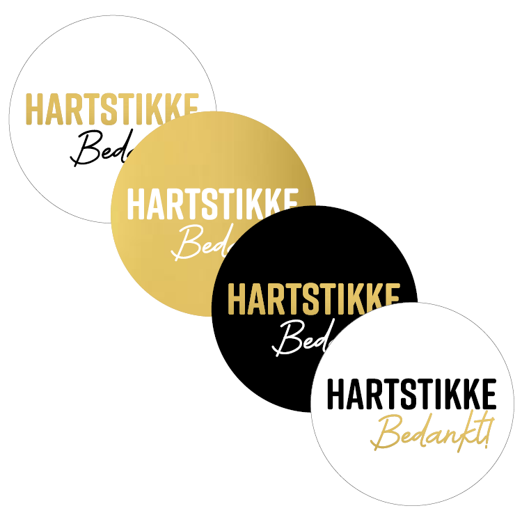 cadeausticker hartstikke bedankt
