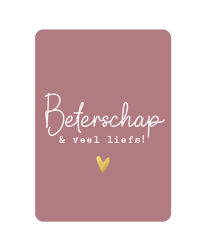 kaart beterschap en veel liefs