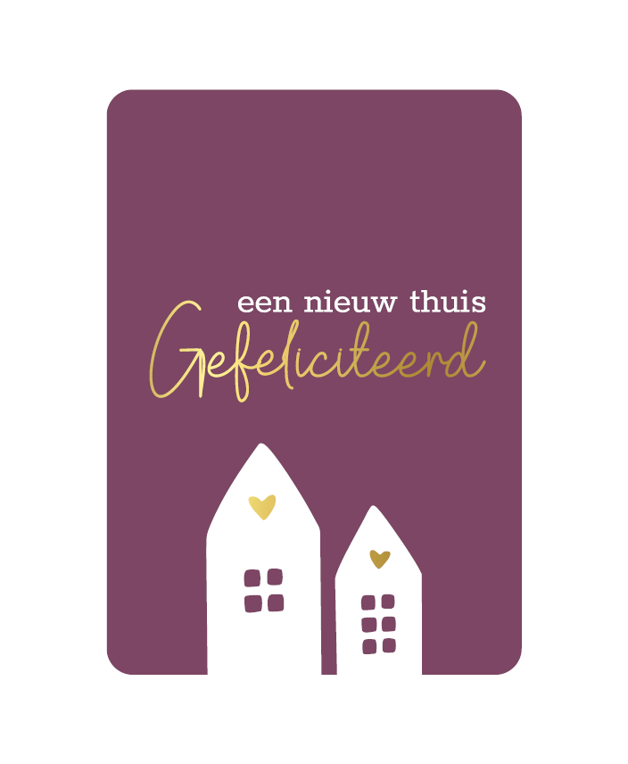 kaart een nieuw thuis gefeliciteerd