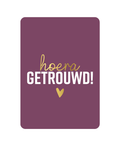 kaart hoera getrouwd