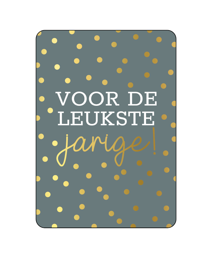 kaart voor de leukste jarige