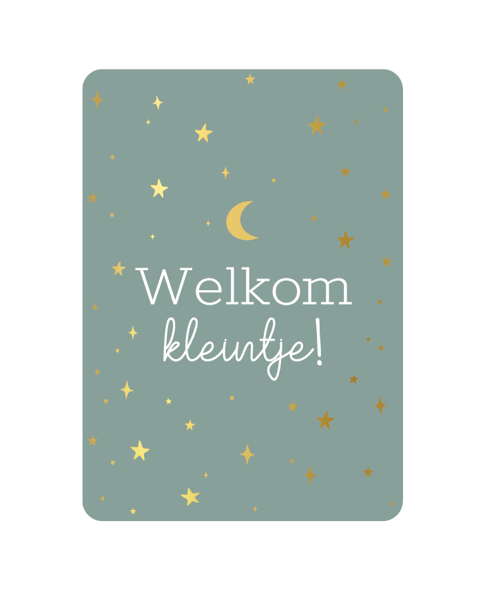 kaart welkom kleintje