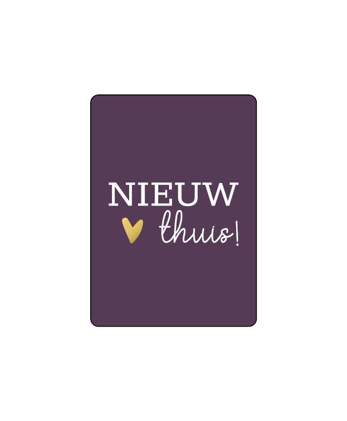 cadeaukaart nieuw thuis