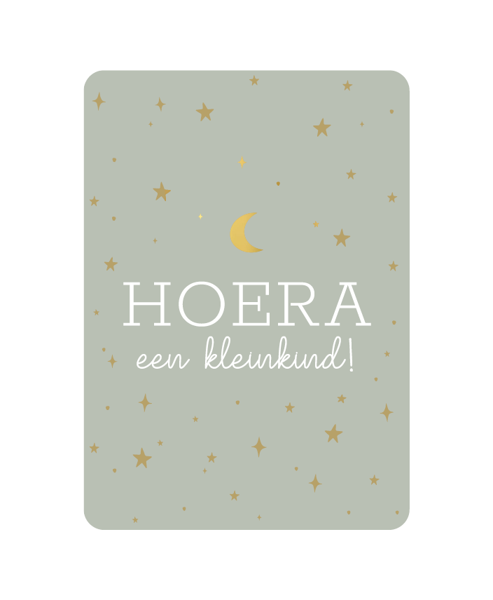 kaart hoera een kleinkind
