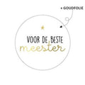 cadeausticker voor de beste meester