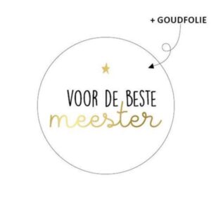 cadeausticker voor de beste meester