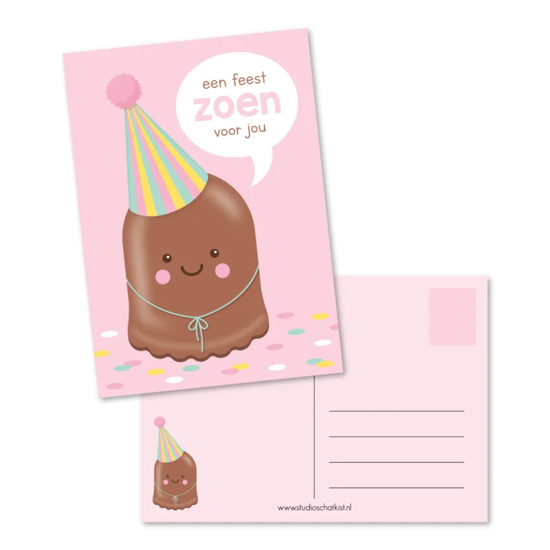 kaart een feestzoen voor jou