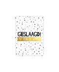 cadeaukaart geslaagd met vlag en wimpel