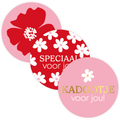 cadeausticker kadootje voor jou bloem