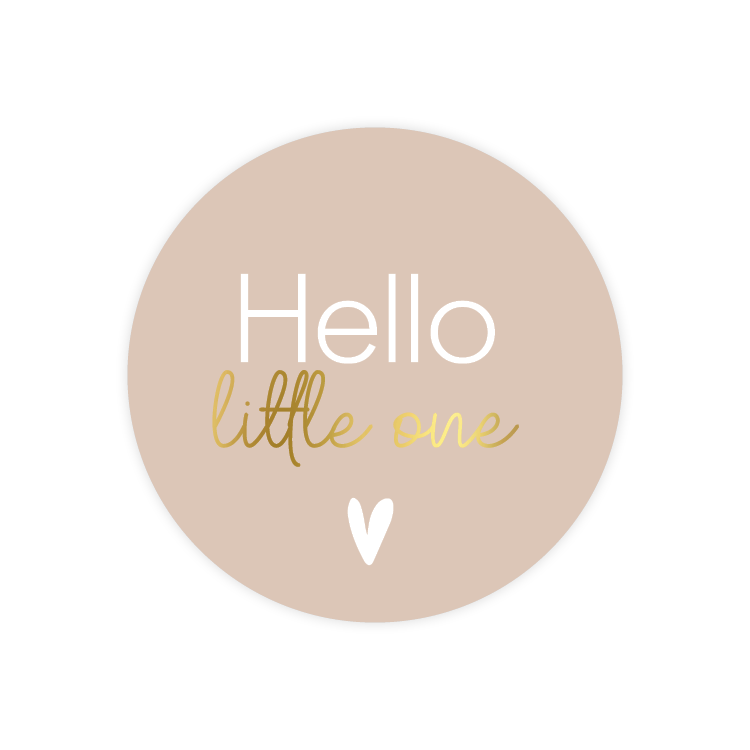 cadeausticker hello little one