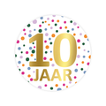 cadeausticker 10 jaar