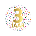 cadeausticker 3 jaar