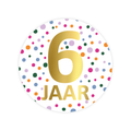 cadeausticker 6 jaar