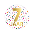 cadeausticker 7 jaar