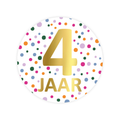 cadeausticker 4 jaar
