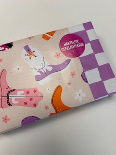 Cadeaupapier lucky boots crea lavita