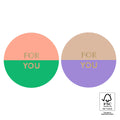 cadeausticker for you split gold