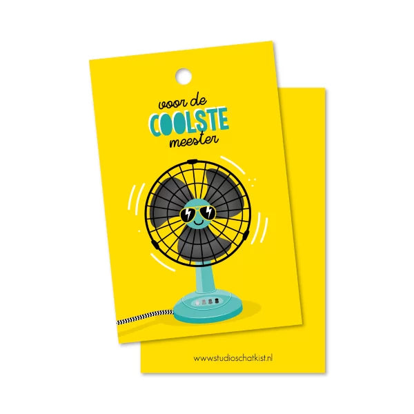 cadeaulabel voor de coolste meester