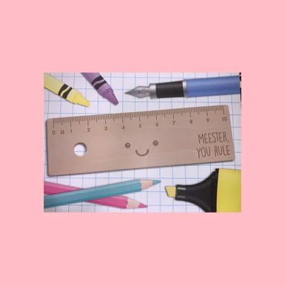 cadeaulabel meester you rule