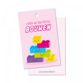 cadeaulabel laten we een feestje bouwen