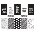 cadeaulabels zwart wit