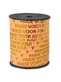cadeaulint pakje voor jou peach goud