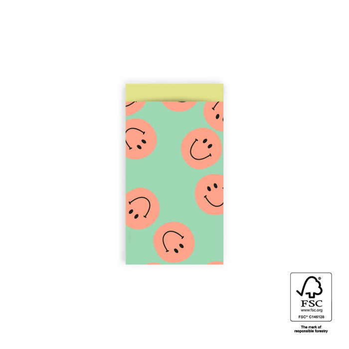 cadeauzakjes smile mint yellow