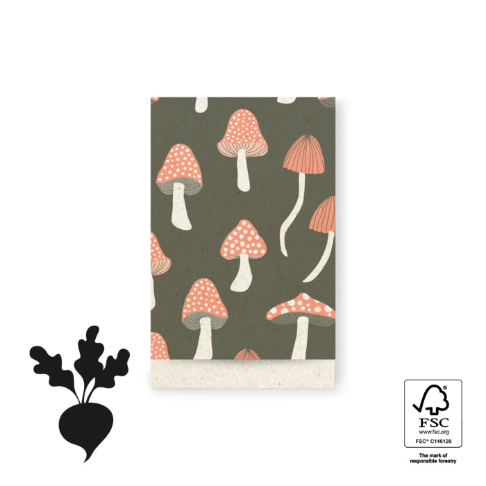 cadeauzakjes mushrooms forest green