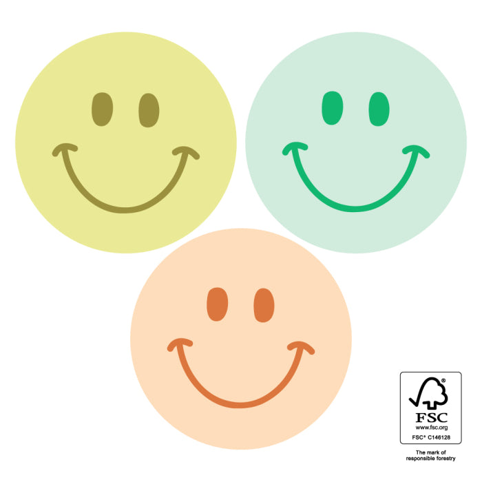 cadeausticker smiley tonal