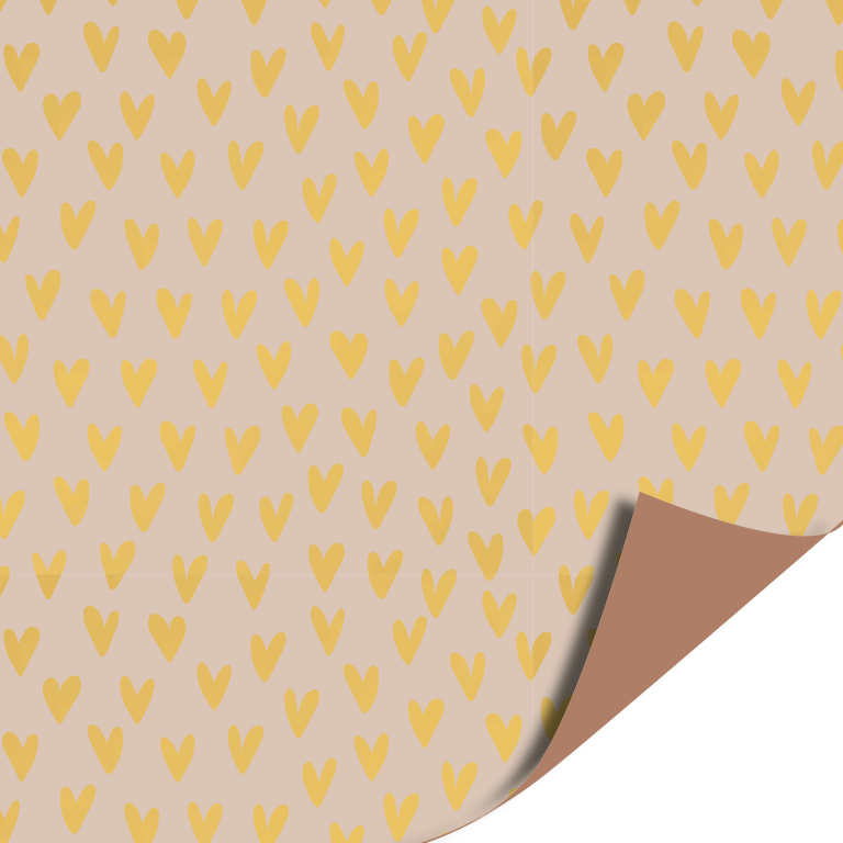 cadeaupapier lots of love gold