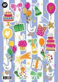 stickervel party time