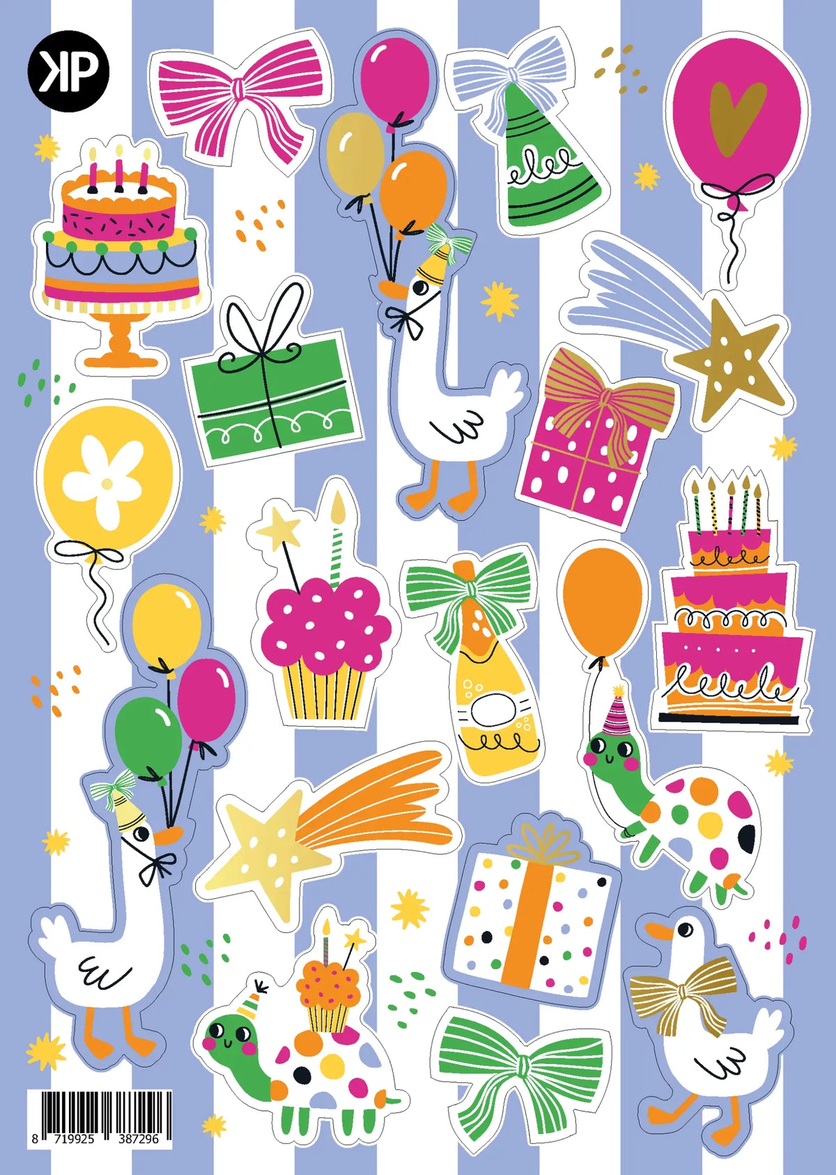 stickervel party time