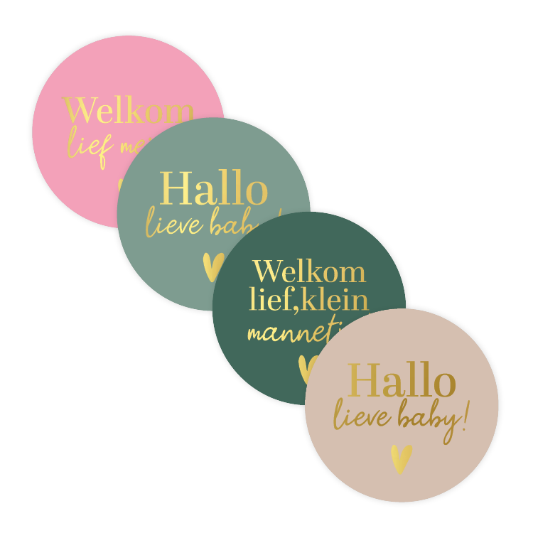 cadeausticker welkom baby