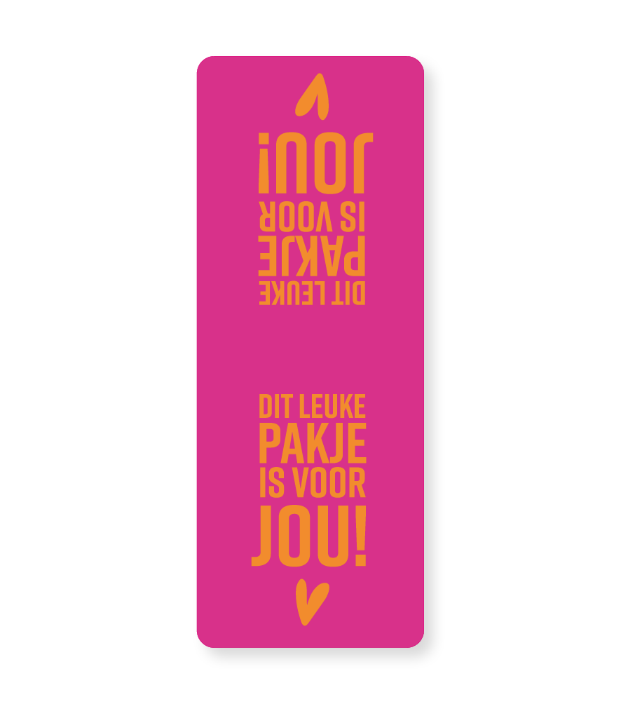 cadeausticker dit leuke pakje is voor jou
