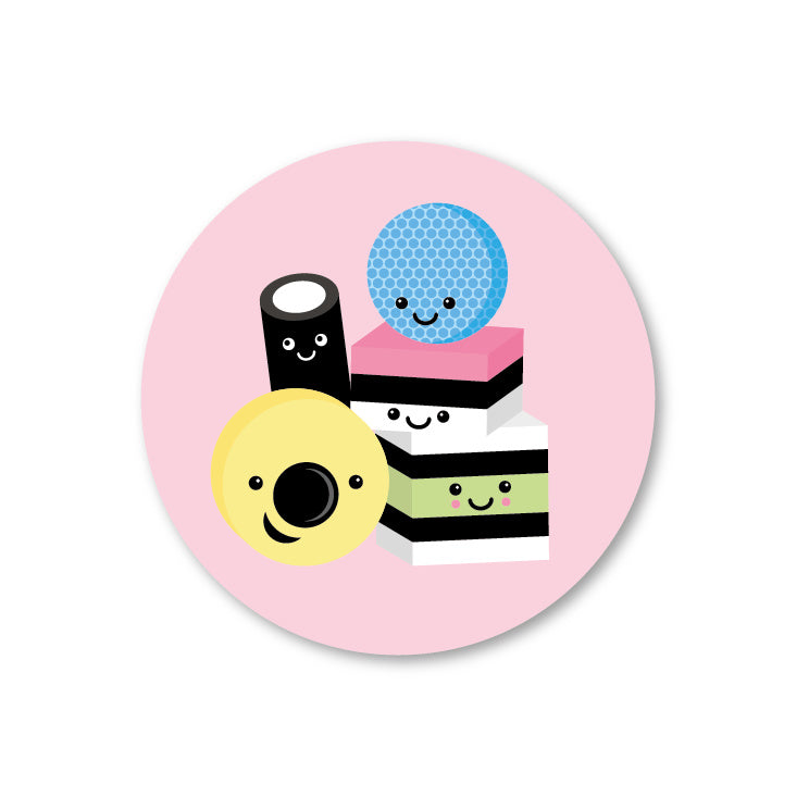 Cadeausticker engelse drop studio schatkist