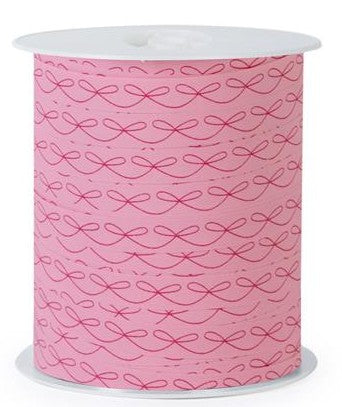 cadeaulint strikjes licht roze