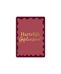 cadeaukaart hartelijk gefeliciteerd!