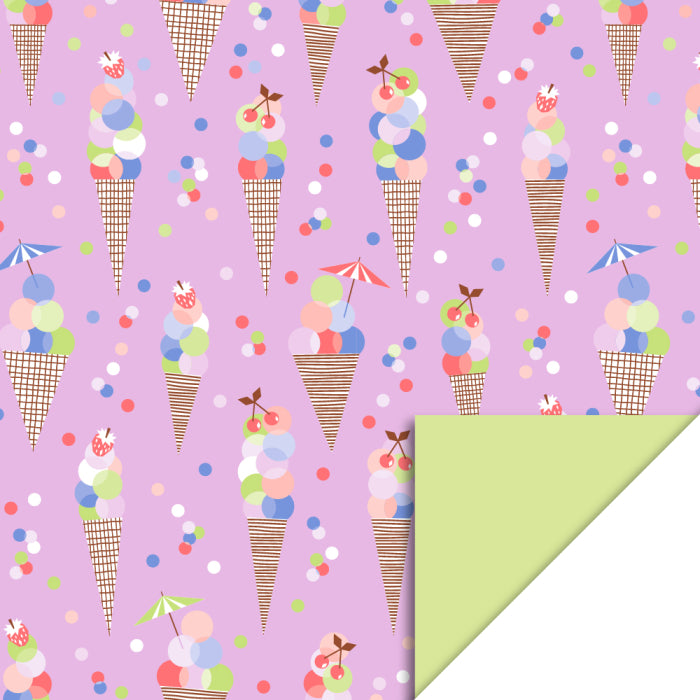 cadeaupapier Ice Confetti Pink-Lime