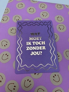 cadeaupapier smiley pink