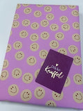 cadeaupapier smiley pink