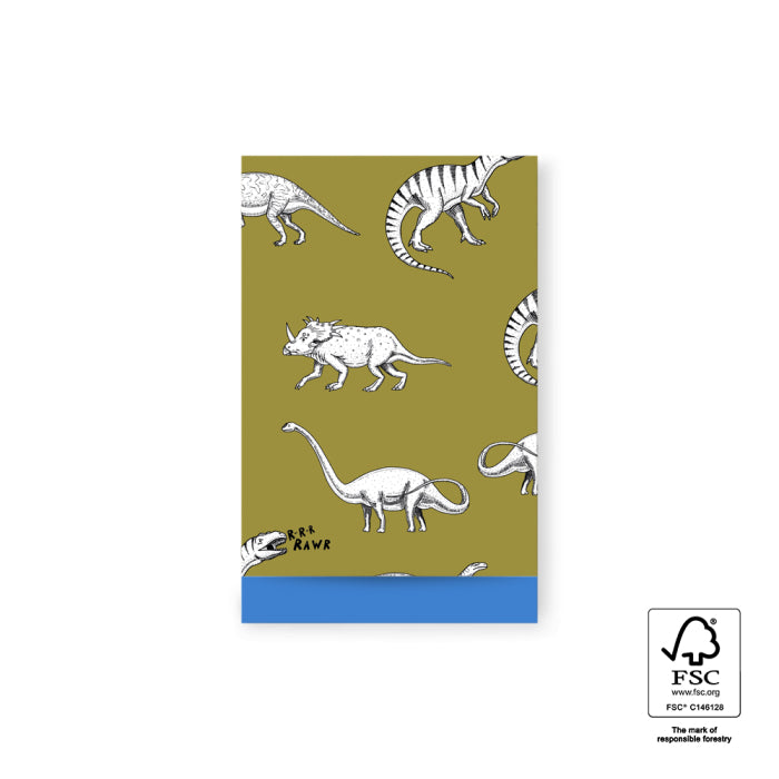 cadeauzakjes dino olive blue