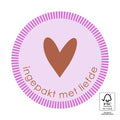 cadeausticker ingepakt met liefde