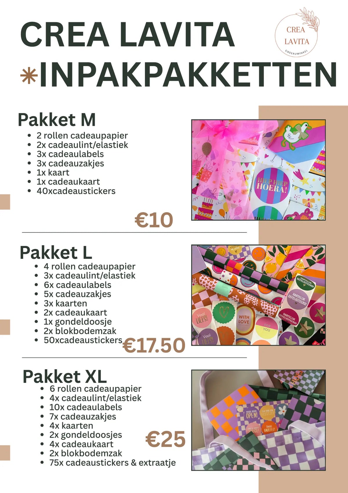 inpakpakketten Crea Lavita