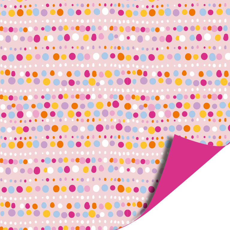 cadeaupapier blooming bubbles pink