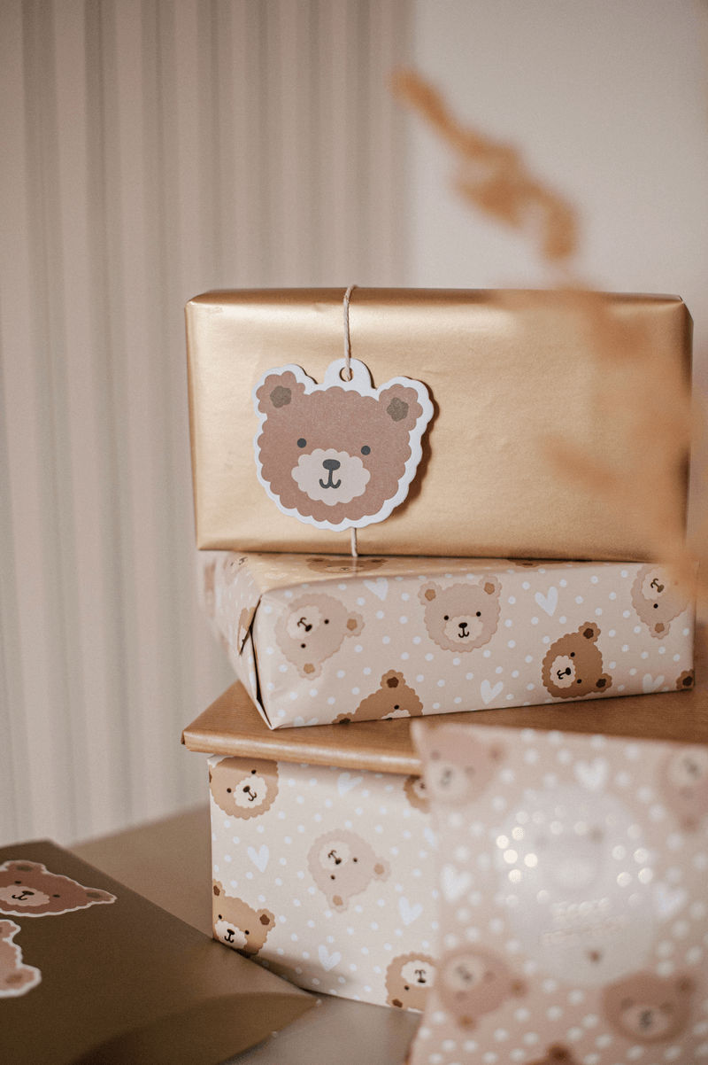 cadeaupapier little bear beige
