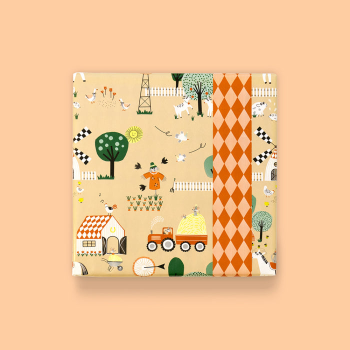 cadeaupapier farm beige
