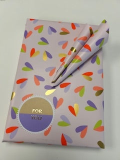 cadeaupapier duo hearts