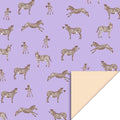 cadeaupapier Zebra Lilac - Peach