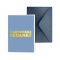 Kaart hartstikke bedankt