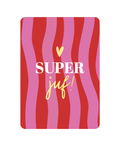 kaart super juf